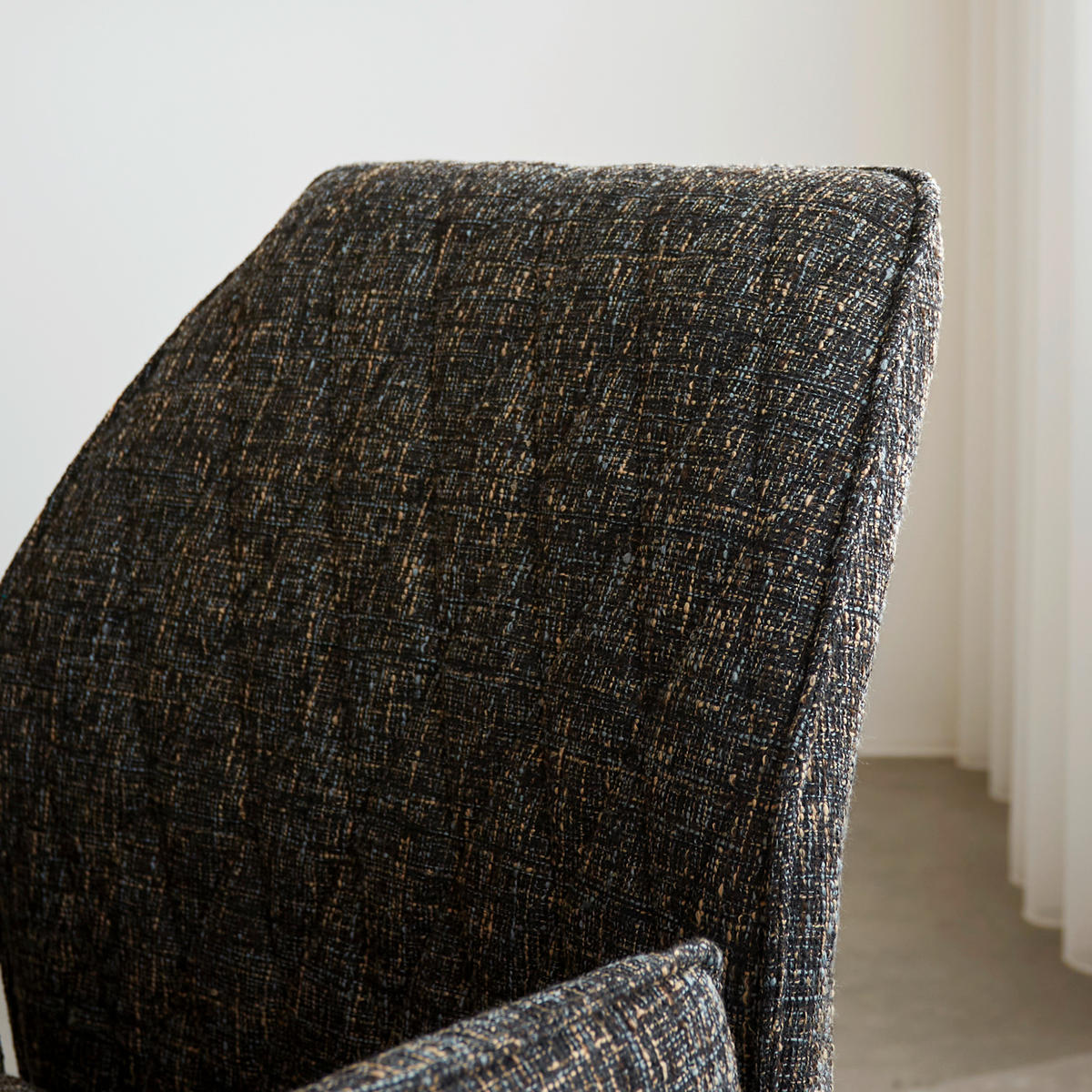 SADA ŽIDLÍ S PODRUČKAMI 2 kusy - černá, Moderní, kov/textil (57,5/92/52cm) - MID.YOU