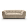 3-SITZER-SOFA TENSO Flachgewebe Beige  - Beige/Schwarz, Basics, Kunststoff/Textil (217/72/96cm) - MID.YOU