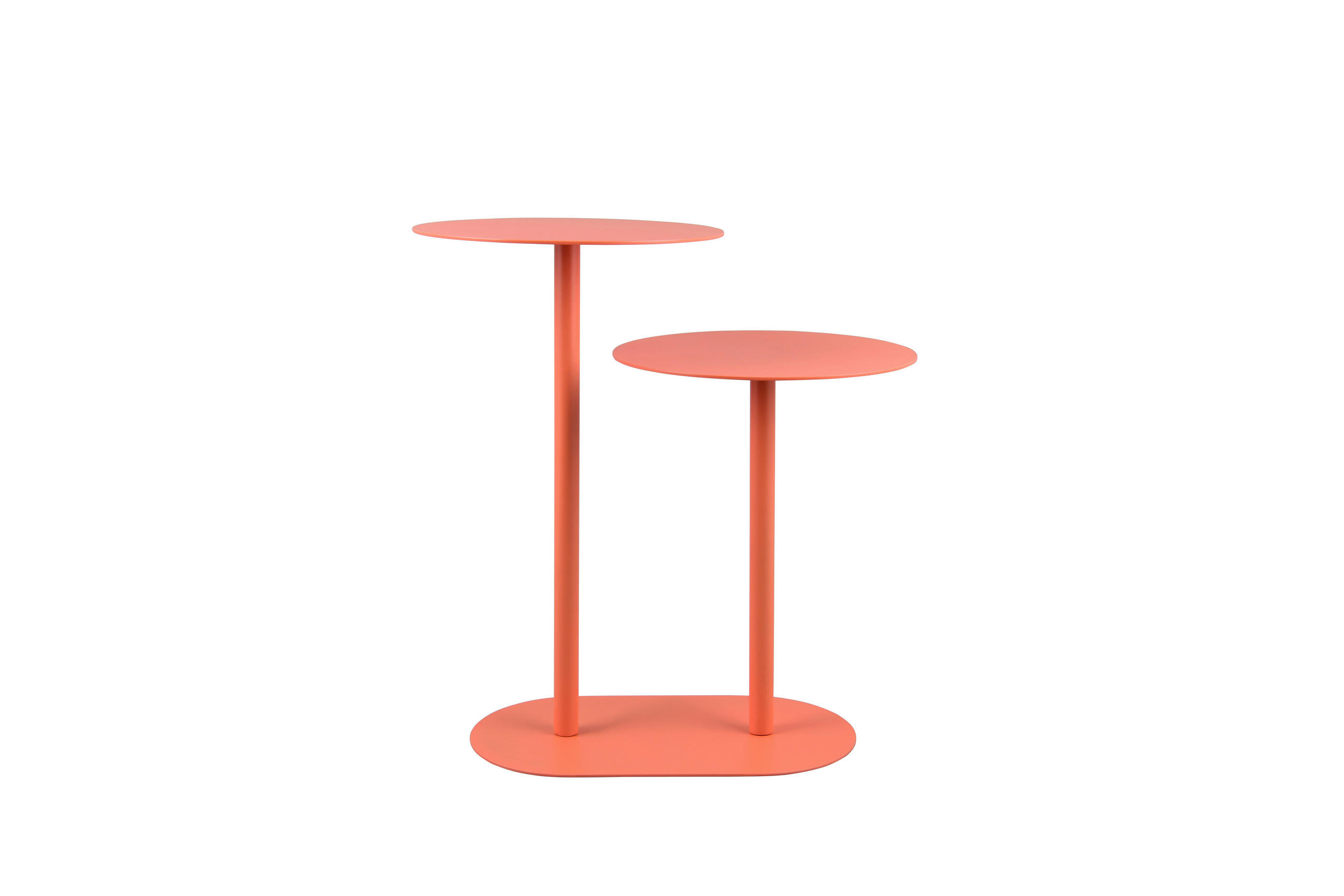 BEISTELLTISCH 50/30/53 cm Aprikose rund  - Aprikose, Basics, Metall (50/30/53cm) - Milino