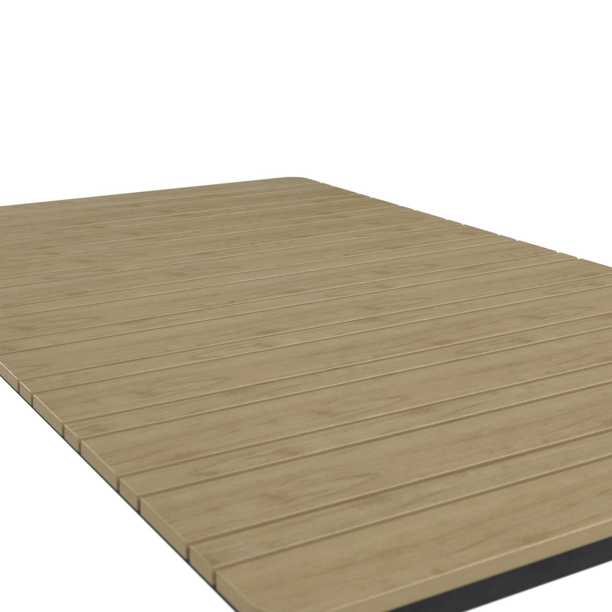 GARTENTISCH Metall, Kunststoff rechteckig  - Dunkelgrau/Naturfarben, MODERN, Kunststoff/Metall (150/74/90cm) - Ambia Garden