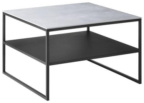 COUCHTISCH 65/65/41 cm quadratisch Grau  - Grau, Design, Keramik/Metall (65/65/41cm) - Johann Jakob