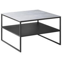 COUCHTISCH 65/65/41 cm quadratisch Grau  - Grau, Design, Keramik/Metall (65/65/41cm) - Johann Jakob