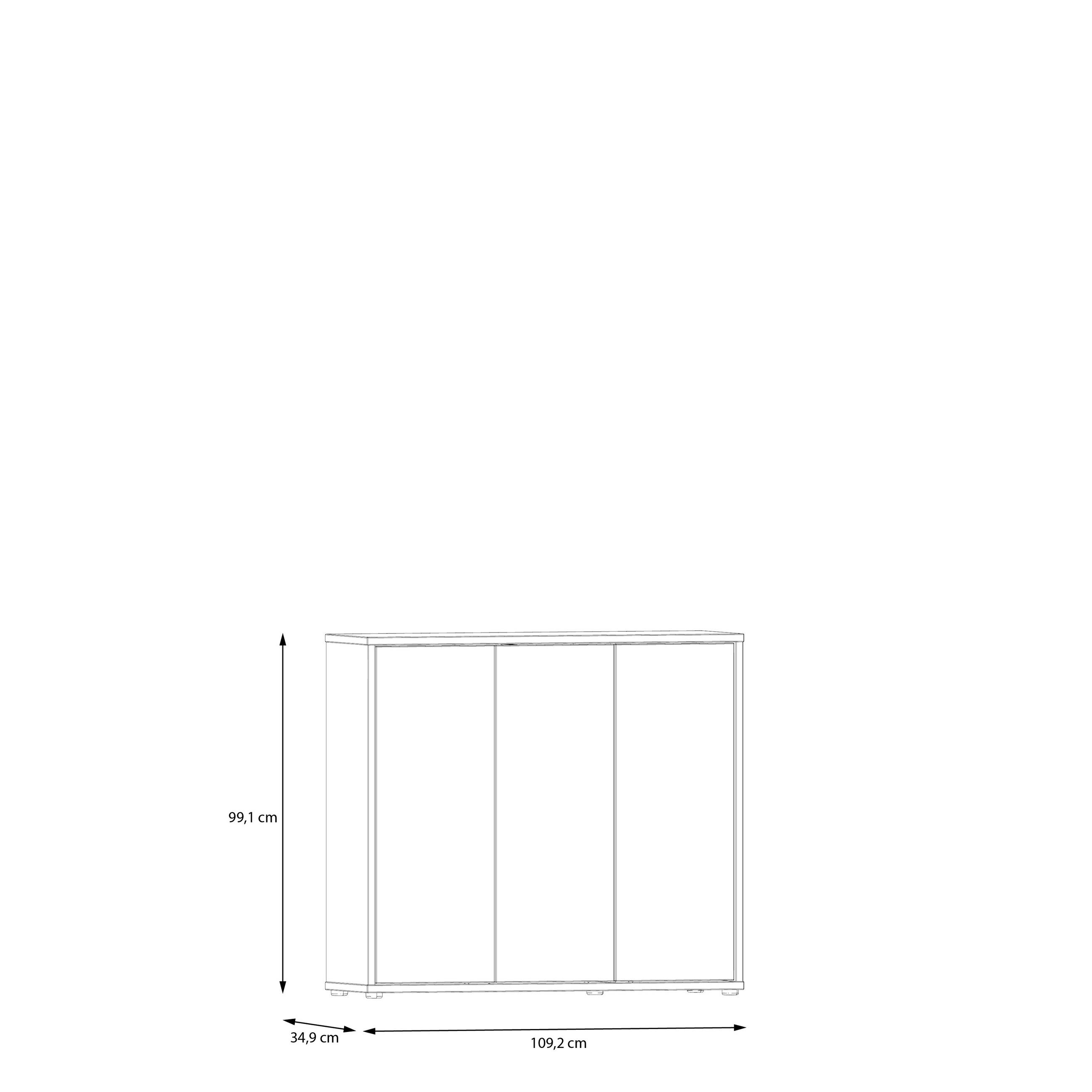 SCHUHSCHRANK Salbeigrün  - Salbeigrün/Grau, MODERN, Holzwerkstoff/Kunststoff (109,2/99,1/34,9cm) - Xora