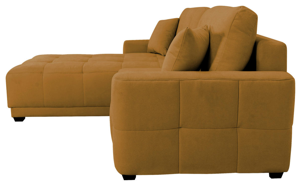 ECKSOFA Gelb Chenille, Struktur  - Gelb, Design, Textil (237/186cm) - MID.YOU