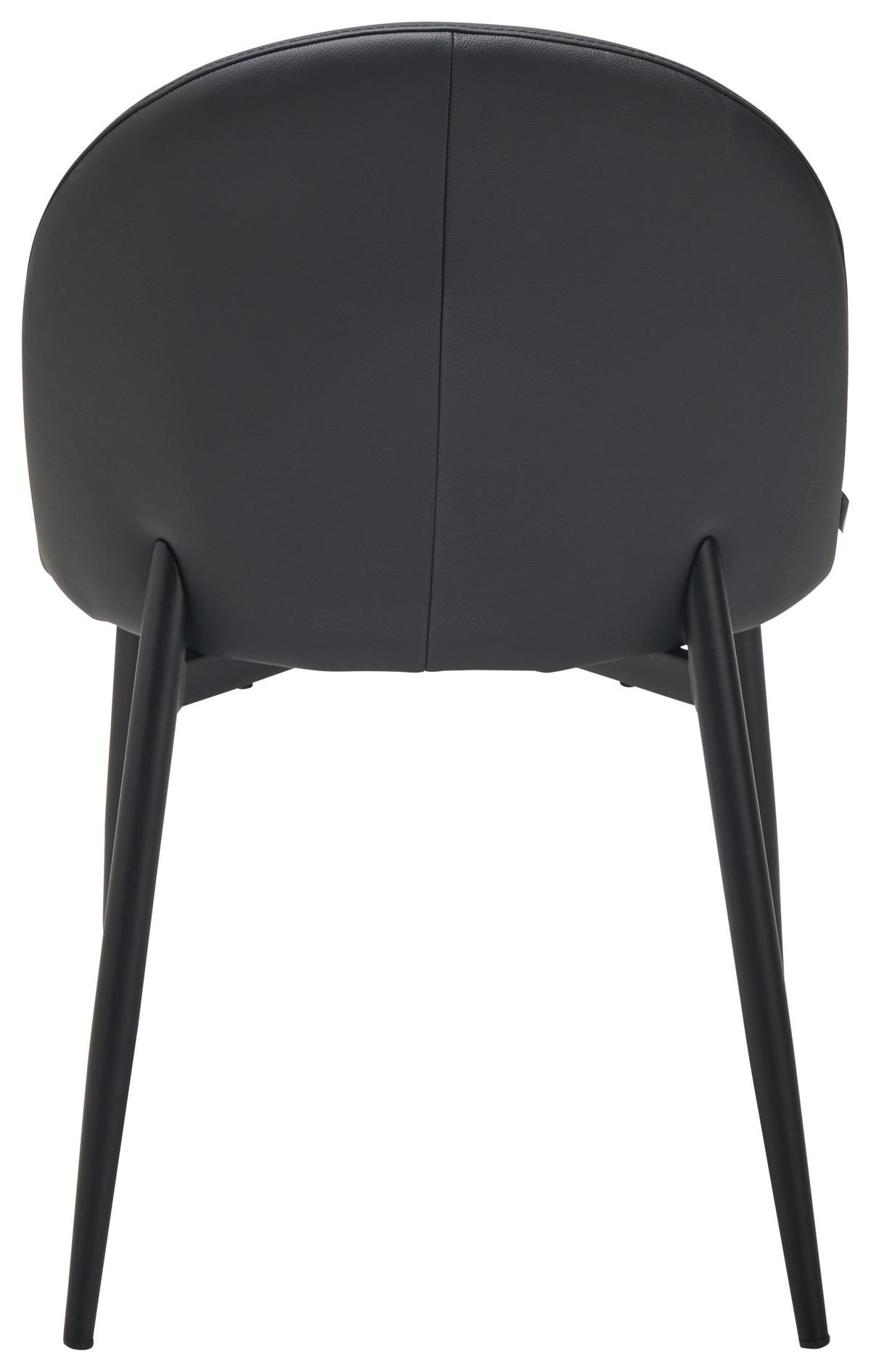 STUHL  in Stahl Echtleder pigmentiert Metall, Leder  - Schwarz, Design, Leder/Metall (51.5/81.5/61cm) - Livetastic
