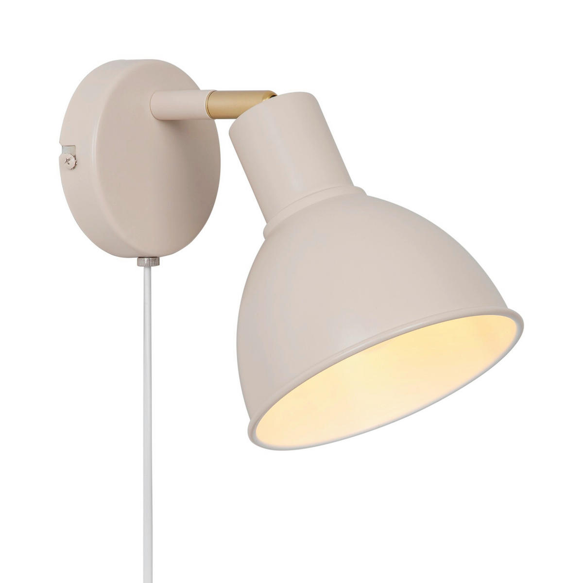 WANDLEUCHTE Pop 20/15.5/19 cm  - Beige, Design, Metall (20/15.5/19cm) - Nordlux