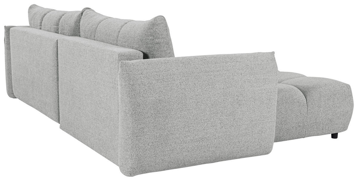 ROHOVÁ ROZKLÁDACÍ POHOVKA, plast, textil, kompozitní dřevo, šedobéžová - černá/šedobéžová, Konvenční, kompozitní dřevo/textil (273/188cm) - Livetastic