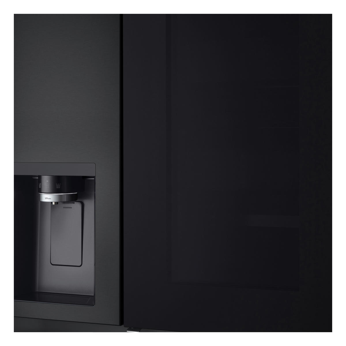 SIDE-BY-SIDE 91,3/179/73,5 cm GSXE90EVDD  - Schwarz, Basics, Glas/Kunststoff (91,3/179/73,5cm) - LG