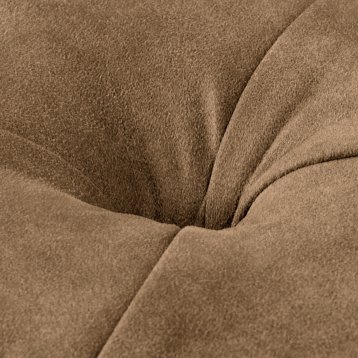 HOCKER Textil Braun  - Braun, Design, Holz/Textil (80/45/80cm) - Livetastic