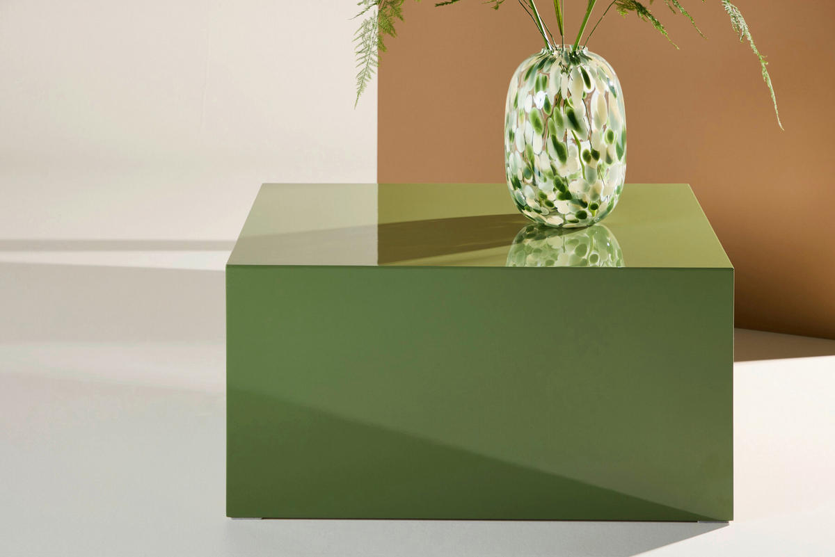 COUCHTISCH Pappel 80/60/40 cm rechteckig Grün  - Grün, MODERN, Holz (80/60/40cm) - Livetastic