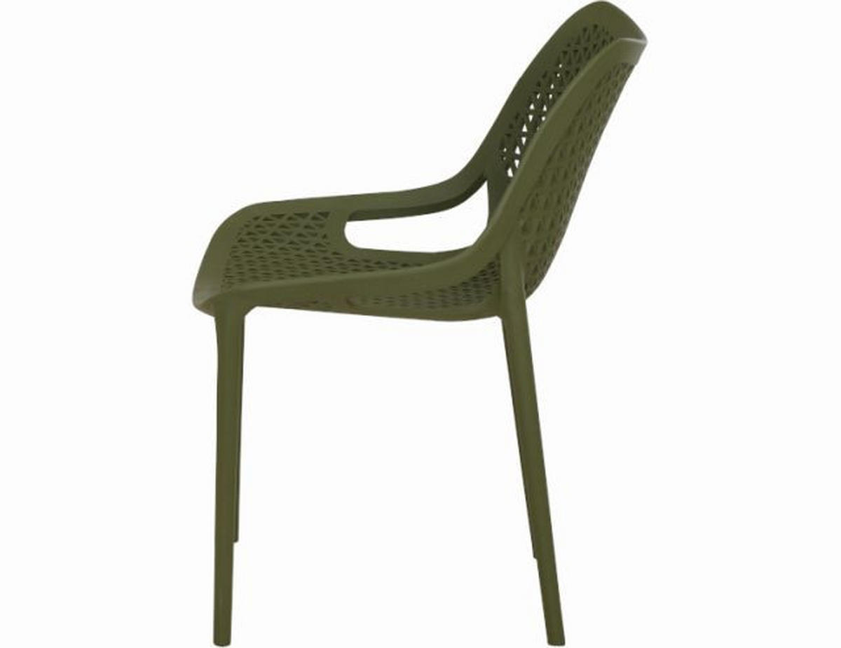 GARTENSTUHL-SET Olivgrün  - Olivgrün, Basics, Kunststoff (60/81/50cm) - Siena Garden