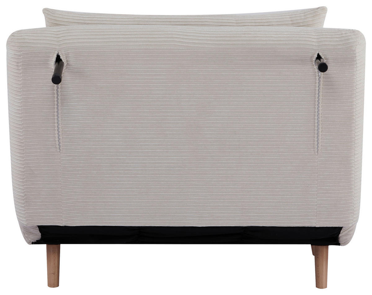 SCHLAFSOFA Cord Beige  - Beige/Naturfarben, Design, Holz/Textil (105/80/90cm) - Carryhome