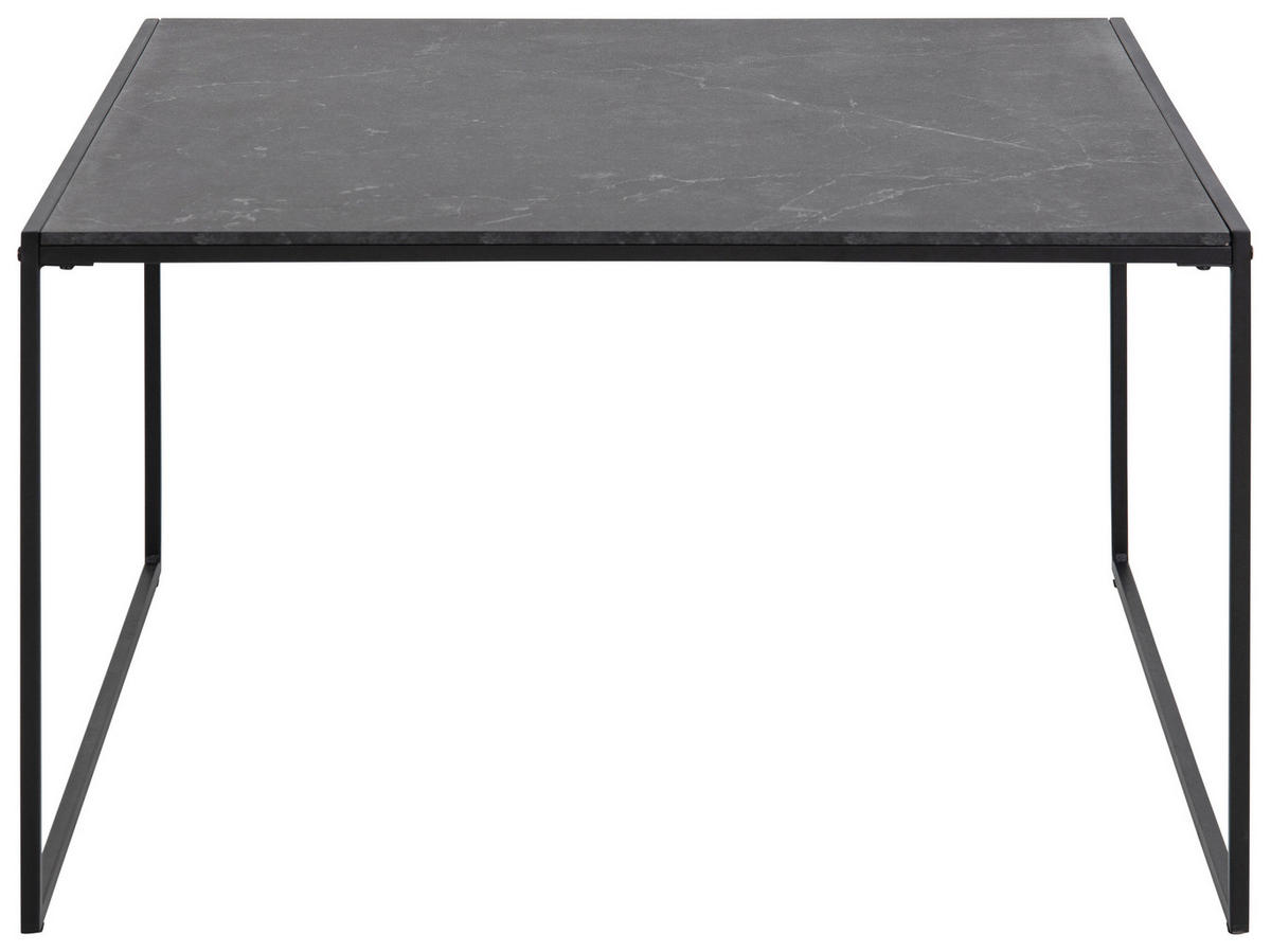 KONFERENČNÍ STOLEK, černá, kov, kompozitní dřevo, 80/80/48 cm - černá, Moderní, kov/kompozitní dřevo (80/80/48cm) - Hom`in