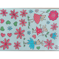 NALEPNICA ZA ZID  34/48/0,2 cm         - višebojna, Osnovno, papir (34/48/0,2cm)
