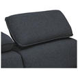 ECKSOFA Dunkelgrau Flachgewebe  - Dunkelgrau/Schwarz, MODERN, Kunststoff/Textil (182/237cm) - Carryhome