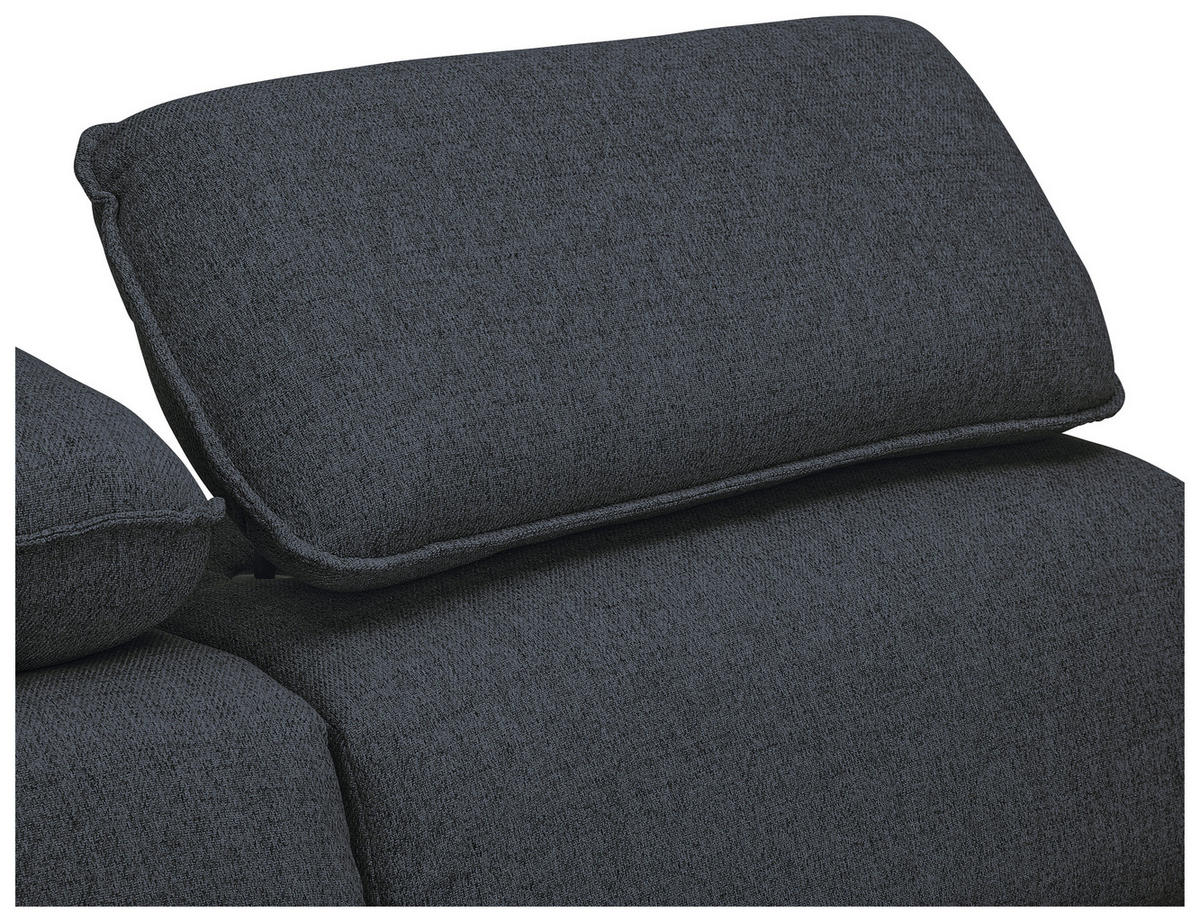 SAROKKANAPÉ textil sötétszürke  - fekete/sötétszürke, Modern, műanyag/textil (182/237cm) - Carryhome