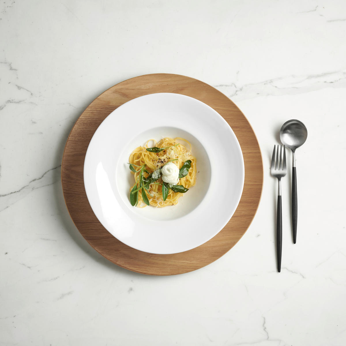 PASTATELLER Fine Bone China A Table  - Weiß, Basics, Keramik (26/6,5cm) - ASA