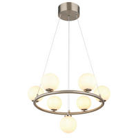 LED-HÄNGELEUCHTE 60/120 cm    - Weiss/Schwarz, Design, Glas/Kunststoff (60/120cm) - Globo