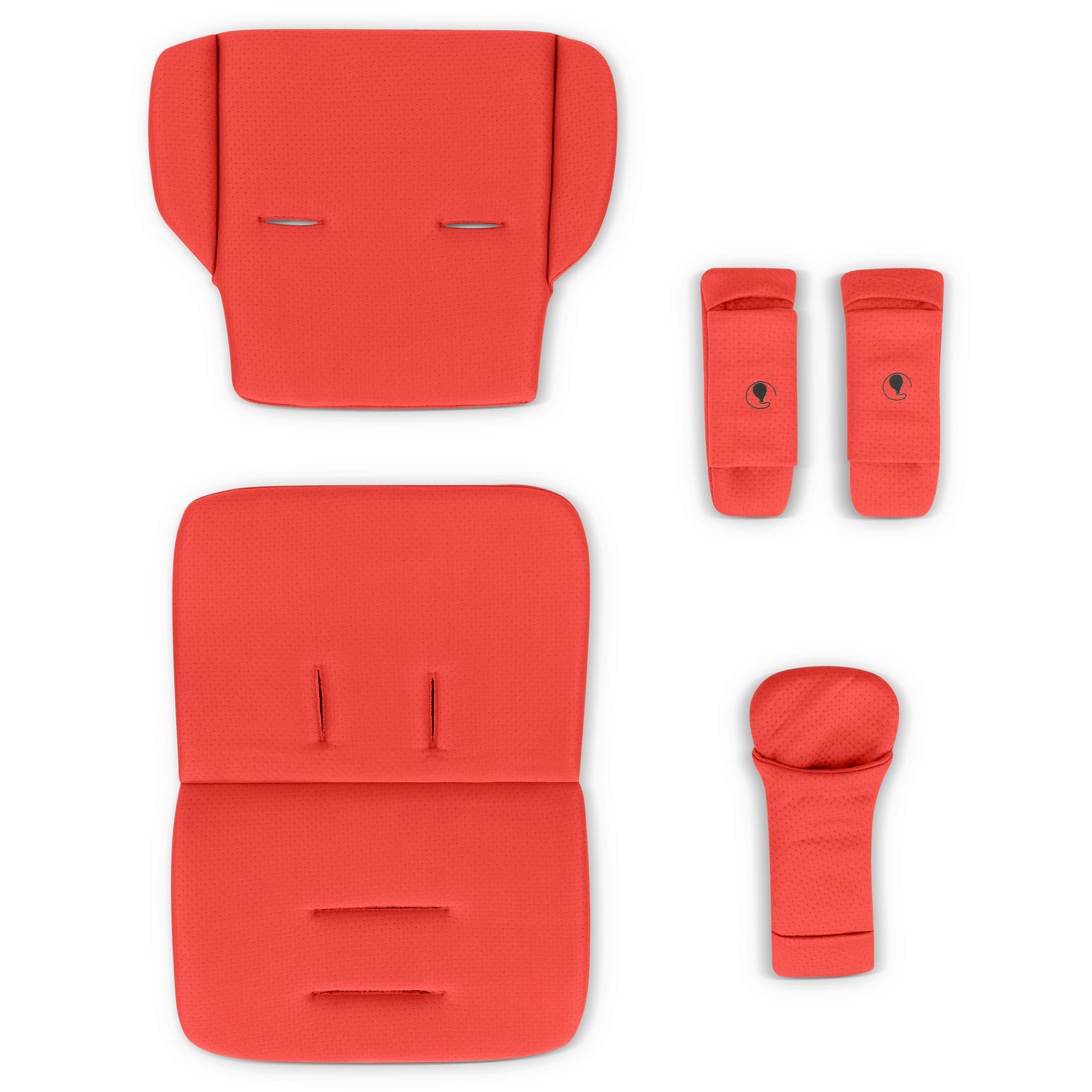 KINDERWAGENEINLAGE - Orange, Basics, Textil (31,5/27/6,5cm) - ABC Design