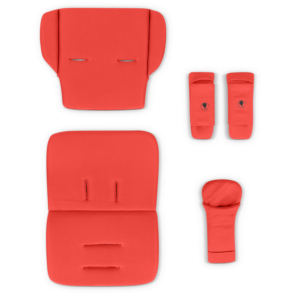 KINDERWAGENEINLAGE Einlagen-Set Buggy  - Orange, Basics, Textil (31,5/27/6,5cm) - ABC Design
