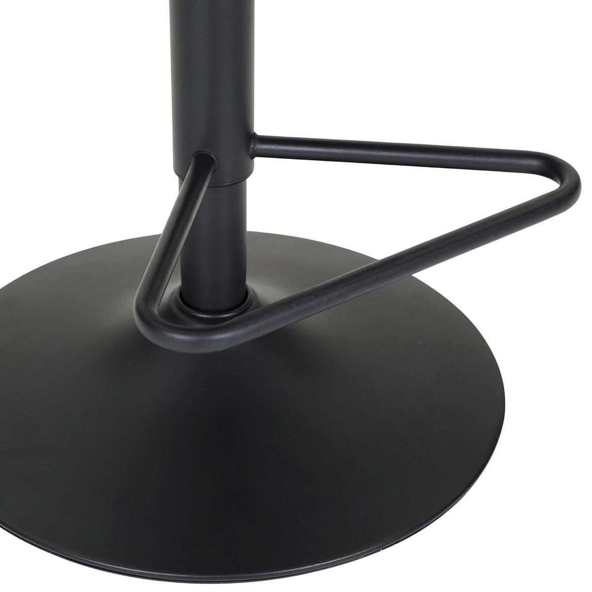 BARHOCKER Cord Braun Stoffauswahl, Sitzfläche 360° drehbar  - Schwarz/Braun, Design, Textil/Metall (54/98-120/58cm) - Novel