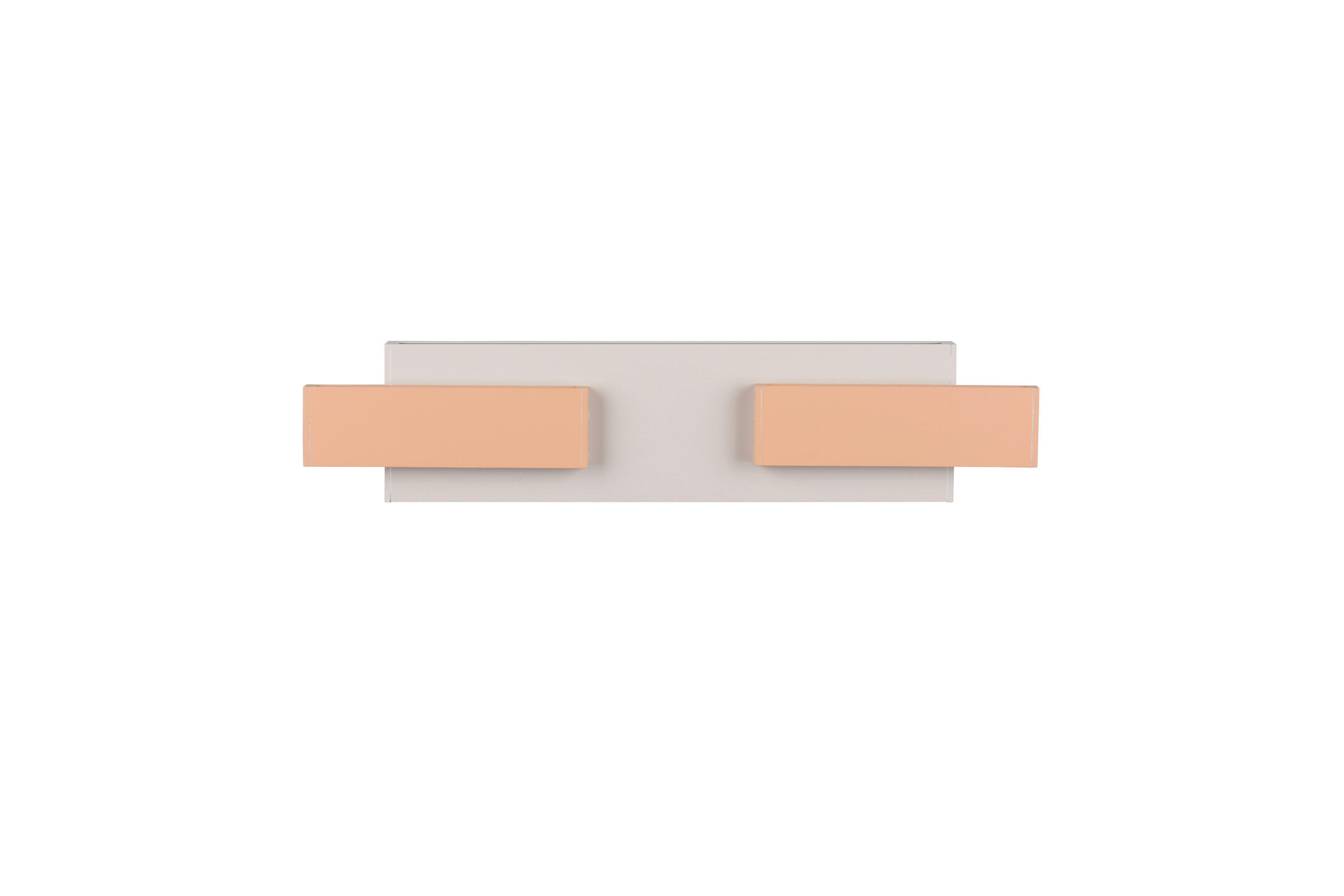 Musterring Led-Wandleuchte Rivera Grau, Aprikose 36x8x7 cm