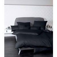 KOPFKISSENBEZUG Giacomo 40/80 cm  - Schwarz, Basics, Textil (40/80cm) - Janine