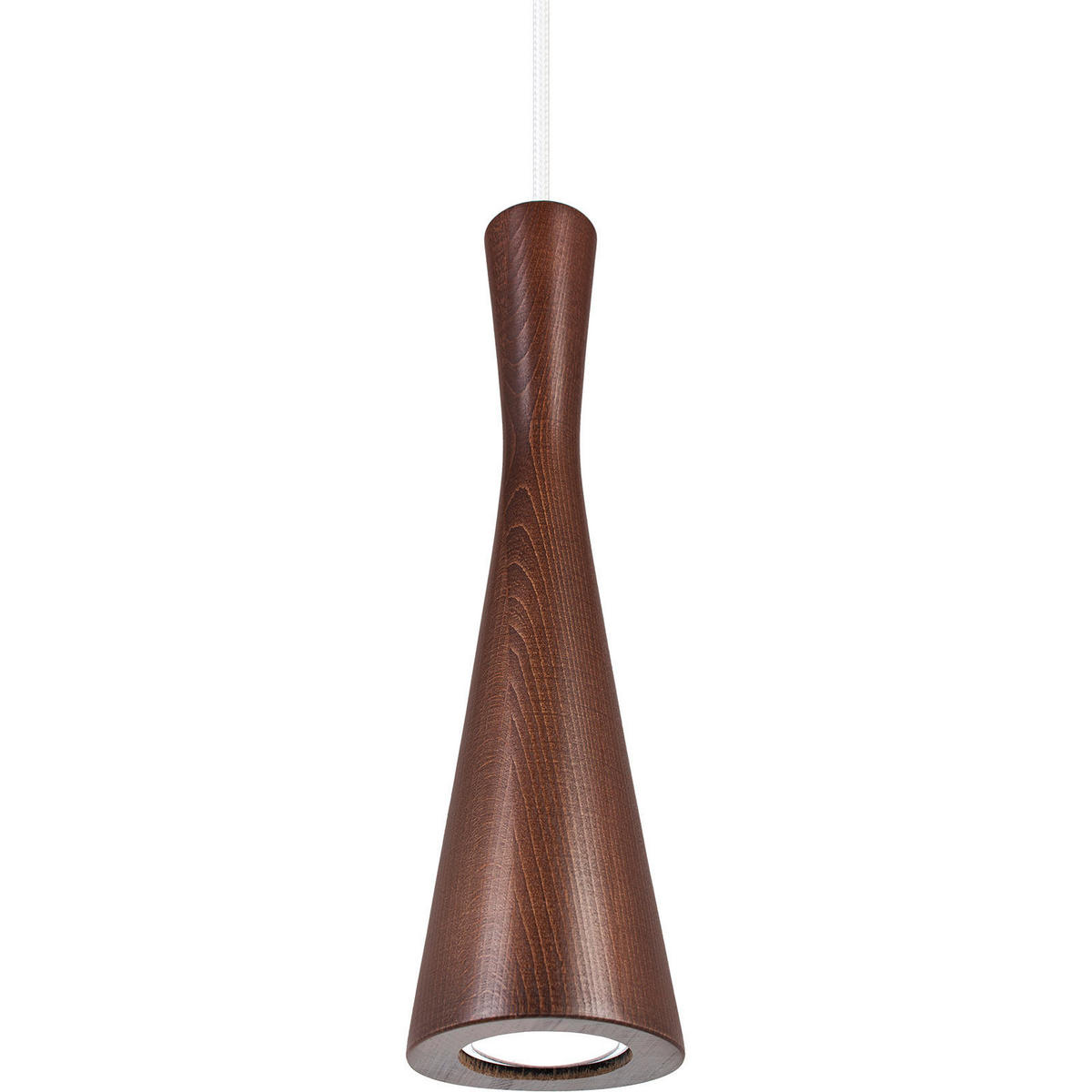 ZÁVĚSNÉ SVÍTIDLO, 10/90-140 cm  - bílá/barvy ořechu, Natur, dřevo (10/90-140cm)