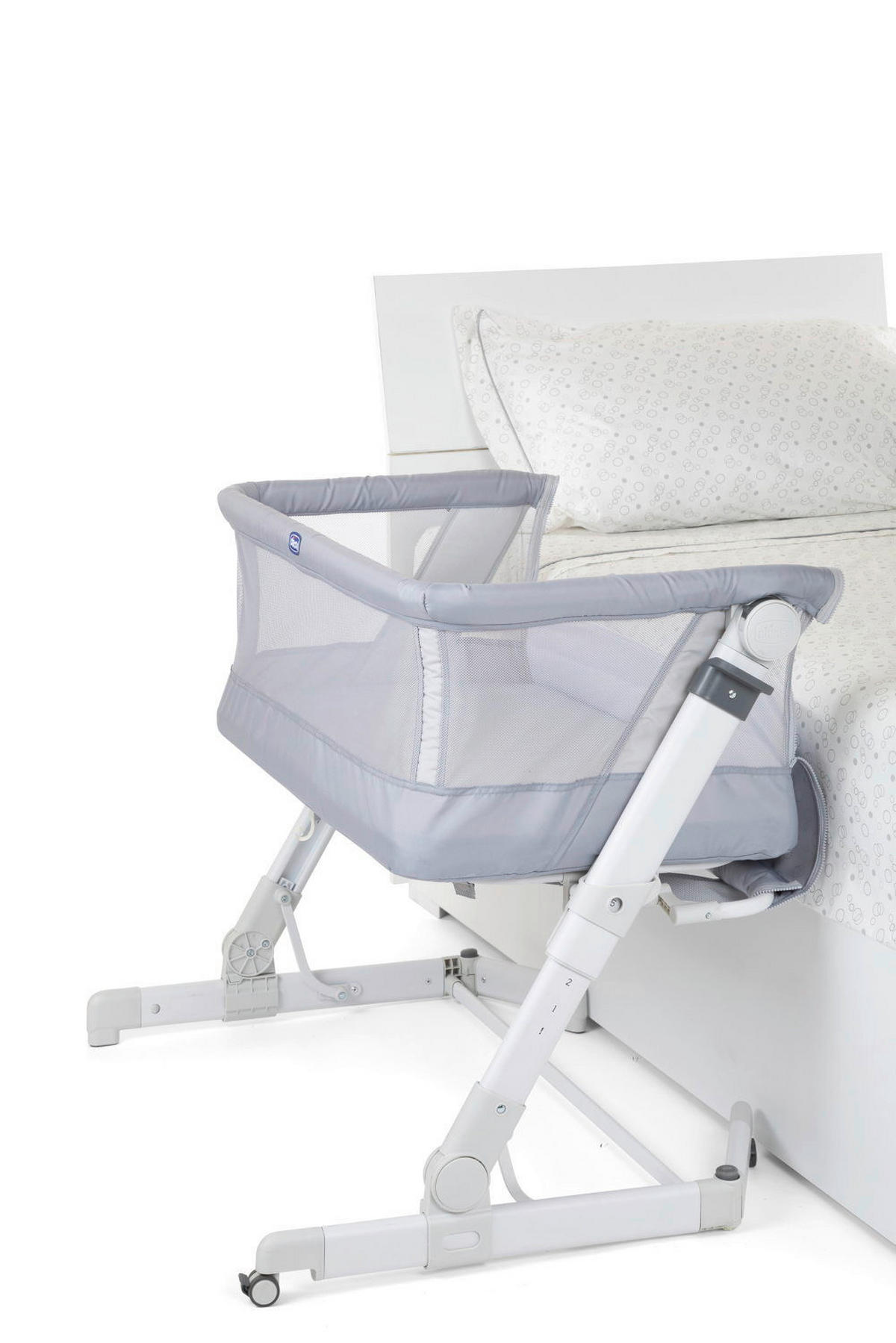 BEISTELLBETT NEXT2ME POP-UP  - Hellgrau/Grau, Basics, Kunststoff/Textil (87/80/82cm) - Chicco