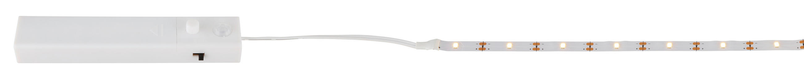 UKRASNA LED LAMPA - bela, Osnovno, plastika (150/0,8/0,1cm)
