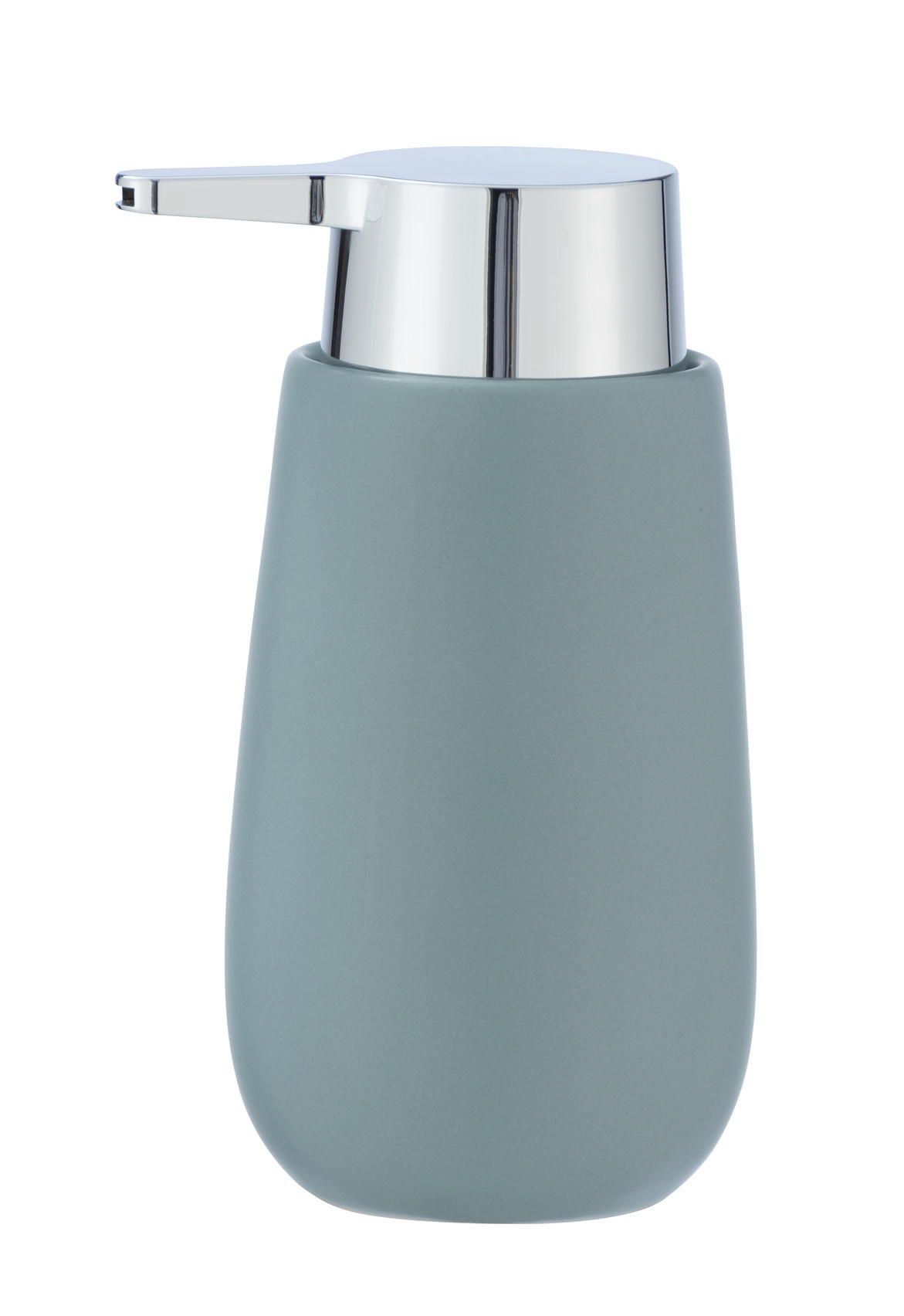 TVÅLPUMP keramik, plast  - kromfärg/blå, Basics, plast/keramik (7,5/16/8cm)