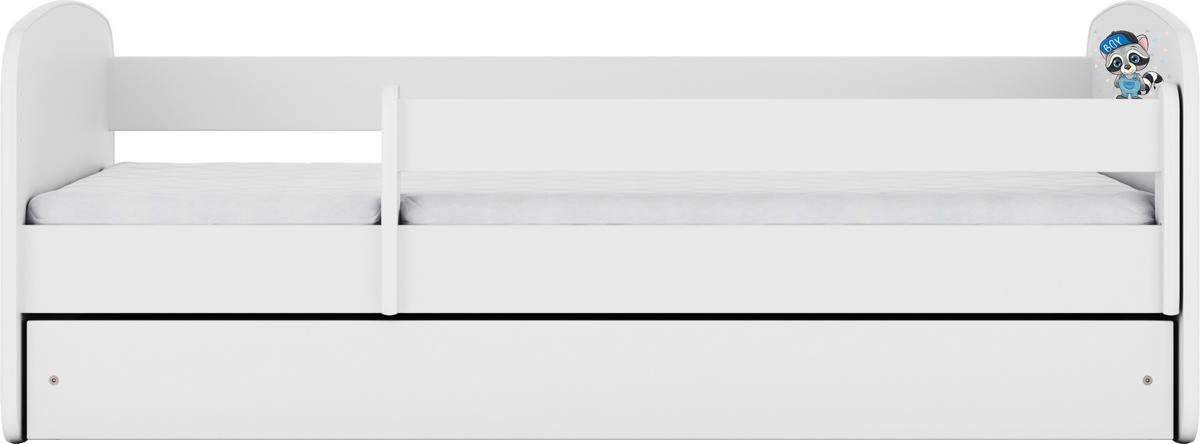 KINDER-/JUNIORBETT - Birkefarben/Weiß, MODERN, Holz/Holzwerkstoff (80/160cm) - MID.YOU