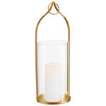 LATERNE - Goldfarben, LIFESTYLE, Glas/Metall (14/40,7cm) - Ambia Home