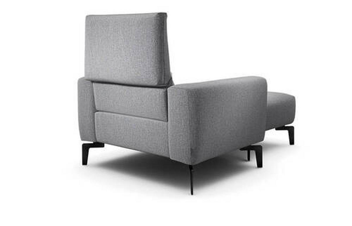 SESSELSET in Chenille Anthrazit  - Anthrazit/Schwarz, Design, Textil/Metall (110/85/86-94cm) - SENSOO