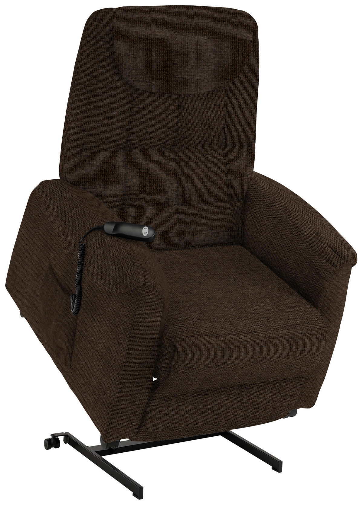 FERNSEHSESSEL in Mikrofaser Dunkelbraun  - Dunkelbraun/Schwarz, KONVENTIONELL, Kunststoff/Textil (83/113/92cm) - Xora