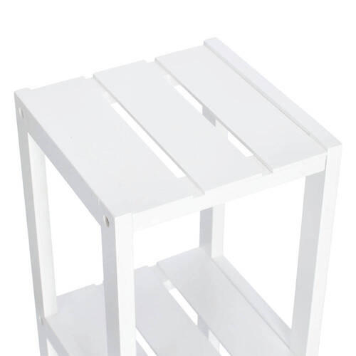 STANDREGAL Weiß  - Weiß, Basics, Holz (22/22/92cm) - Zeller Present