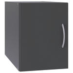 AUFSATZSCHRANK 30/40/54 cm   - Alufarben/Graphitfarben, KONVENTIONELL, Holzwerkstoff/Kunststoff (30/40/54cm) - Xora