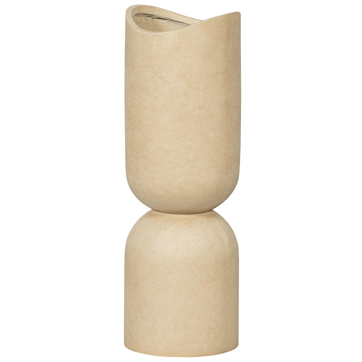 BODENVASE 75 cm  - Beige, Basics, Stein (25/75/25cm) - Livetastic