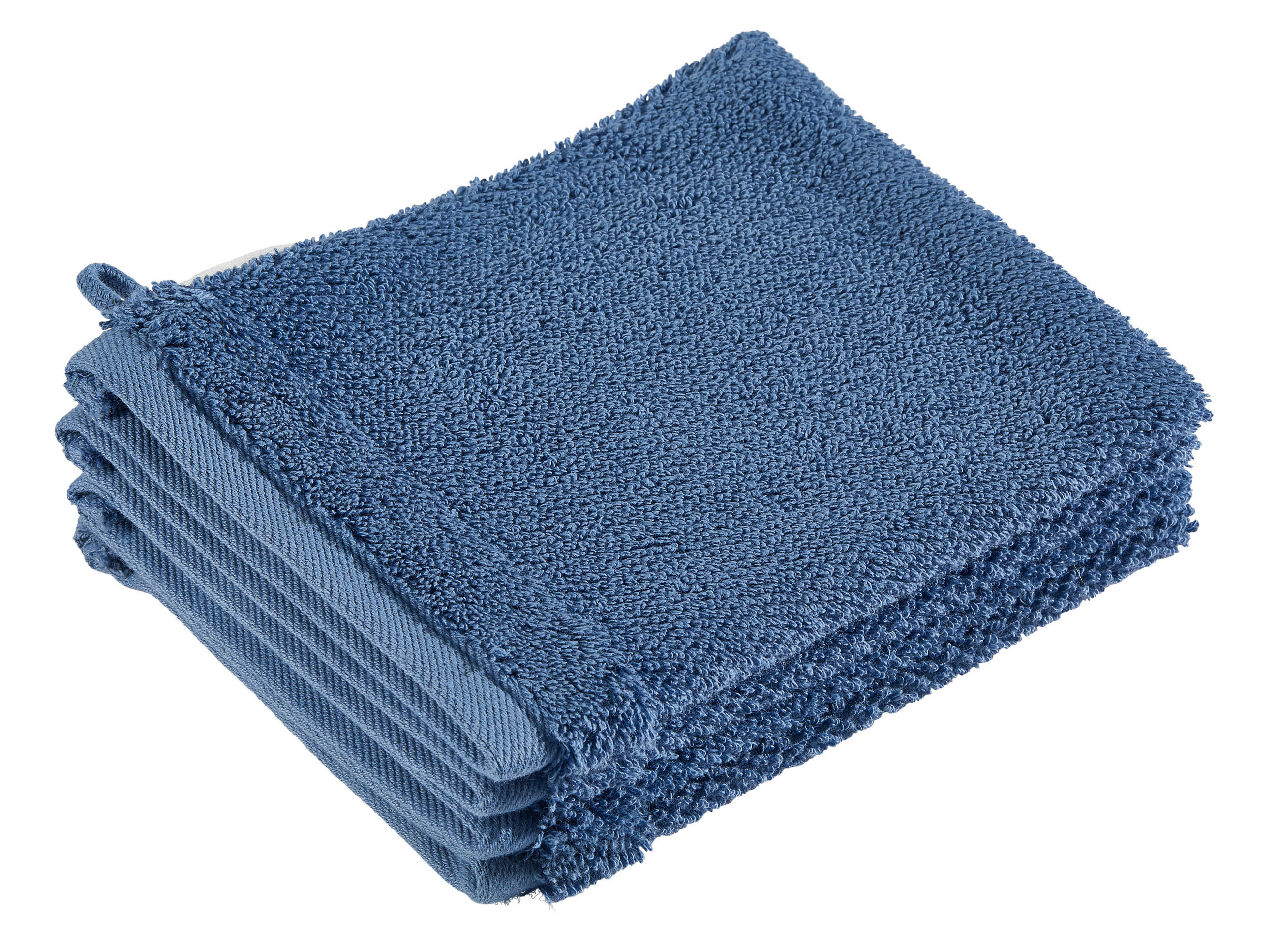 WASCHLAPPEN BONITA Dunkelblau 4-teilig  - Dunkelblau, Basics, Textil (16/21cm) - Bio:Vio