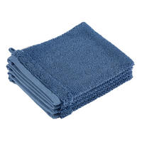 WASCHLAPPEN BONITA Dunkelblau 4-teilig  - Dunkelblau, Basics, Textil (16/21cm) - Bio:Vio