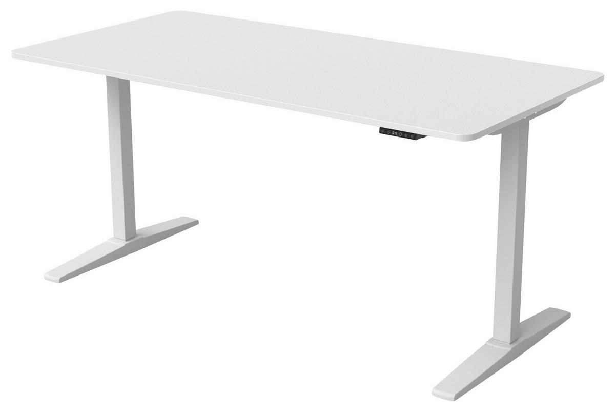 RADNI STO  bela   - bela, Konvencionalno, metal/pločasti materijal (160/75-120/80cm) - Carryhome