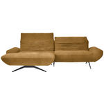 ECKSOFA  in Bouclé Currygelb  170-195/280 cm  - Currygelb/Schwarz, Design, Textil/Metall (170-195/280cm) - Dieter Knoll