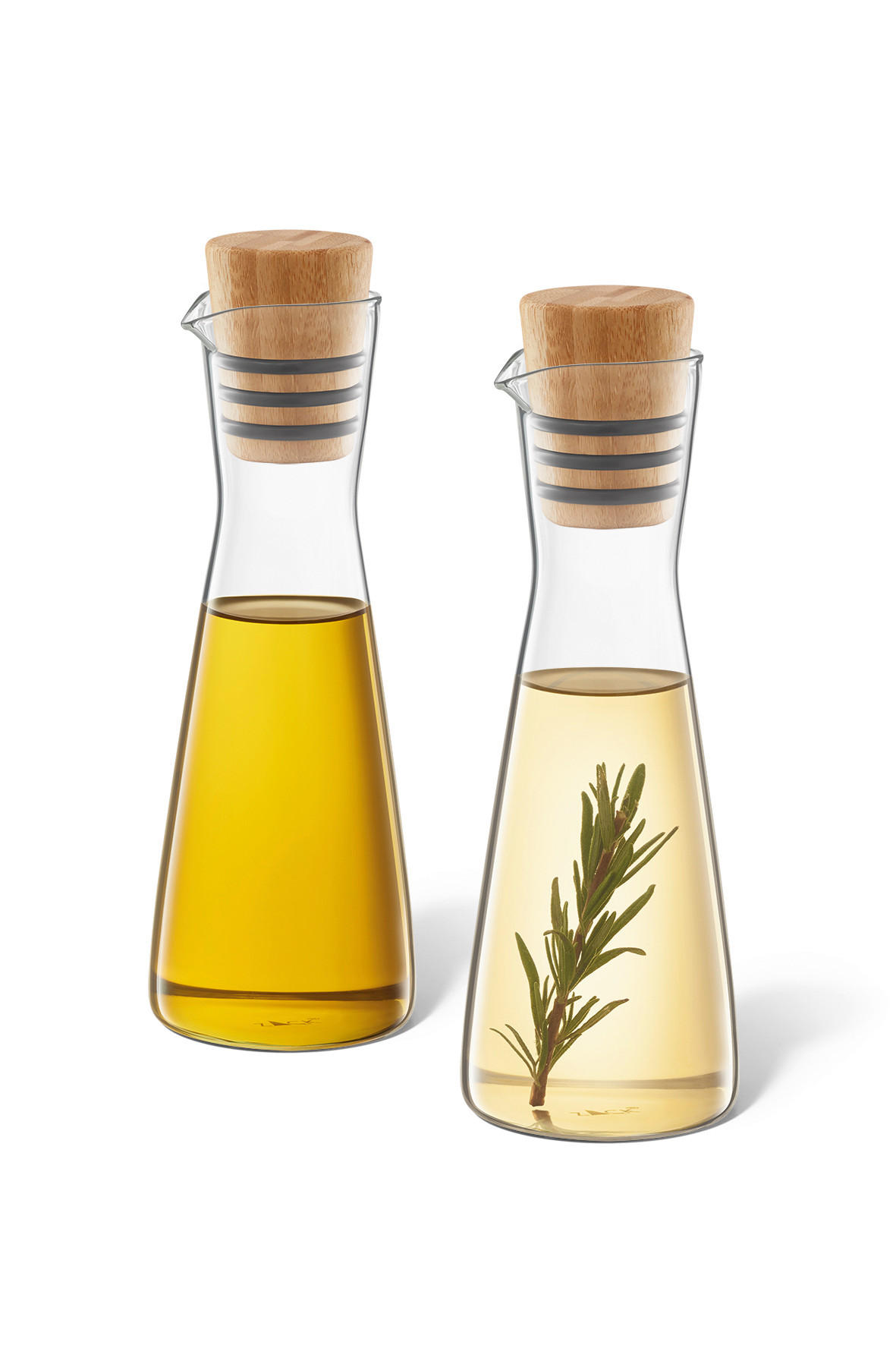 ESSIG-/ÖLFLASCHE - Hellbraun, KONVENTIONELL, Glas (7,0/20,5cm) - Zack