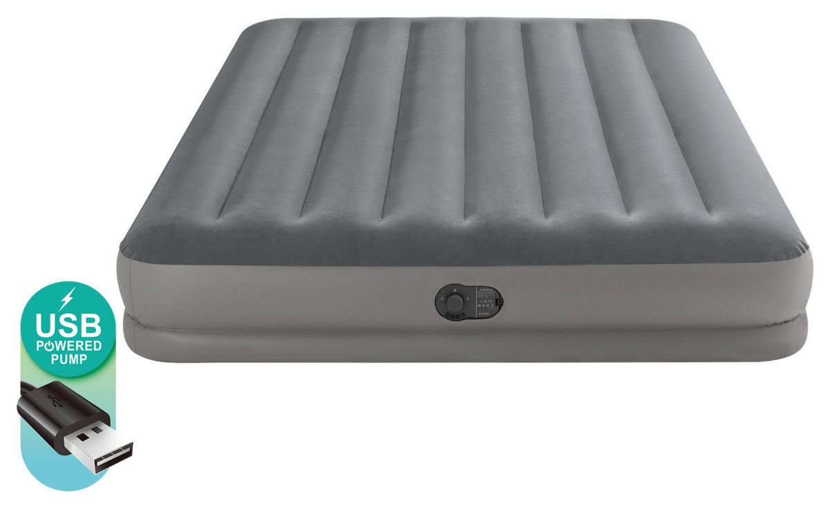 NAFUKOVACÍ MATRACE, 152/203 cm - šedá/tmavě šedá, Basics, plast (152/203cm)