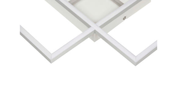 LED-DECKENLEUCHTE 42/42/4,5 cm - Weiß, Basics, Kunststoff/Metall (42/42/4,5cm) - Boxxx