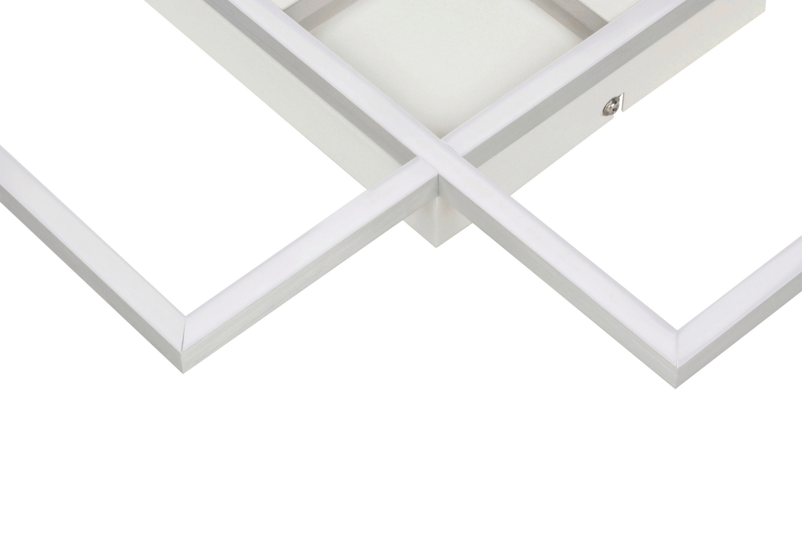 LED-DECKENLEUCHTE 27 W    42/42/4,5 cm  - Weiss, Basics, Kunststoff/Metall (42/42/4,5cm) - Boxxx