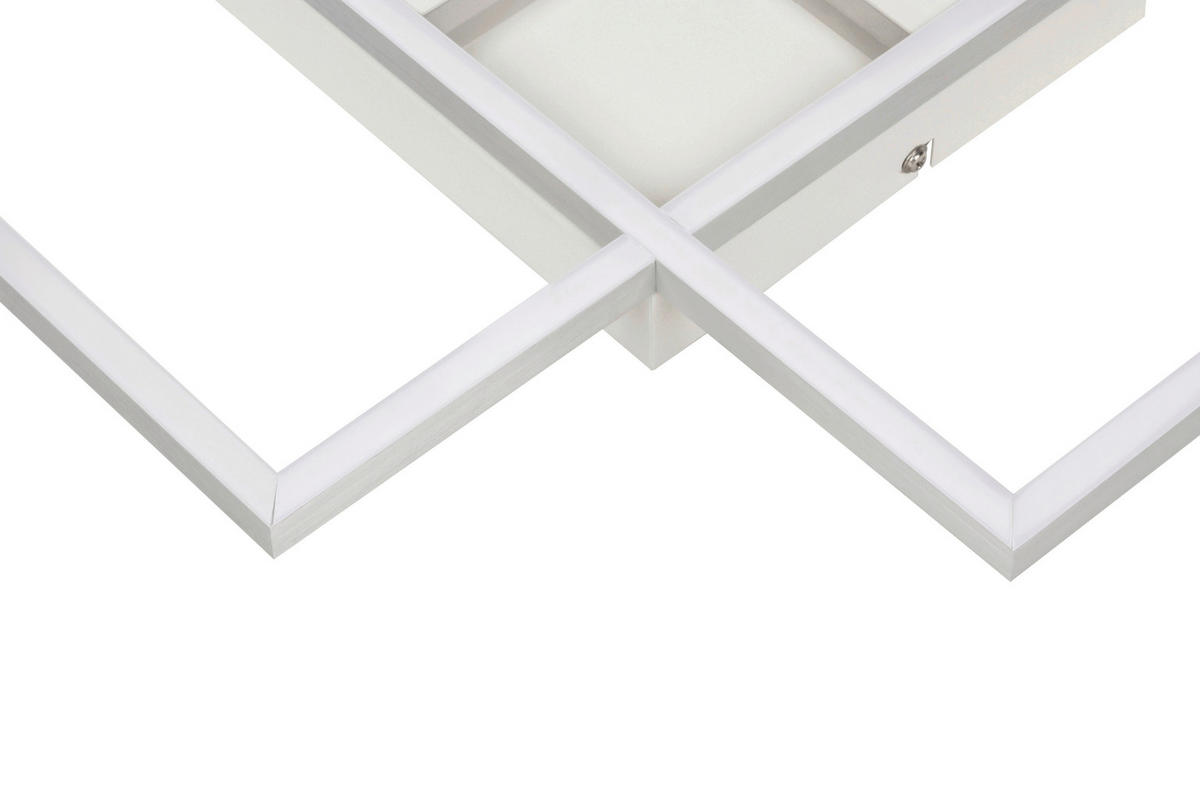 LED-DECKENLEUCHTE 27 W    42/42/4,5 cm  - Weiss, Basics, Kunststoff/Metall (42/42/4,5cm) - Boxxx