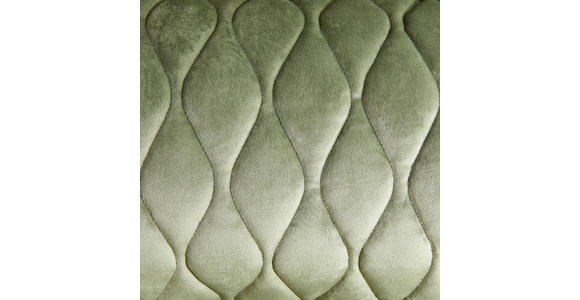 BIGSOFA Samt Salbeigrün  - Salbeigrün/Goldfarben, Trend, Textil/Metall (230/94/110cm) - Ambia Home
