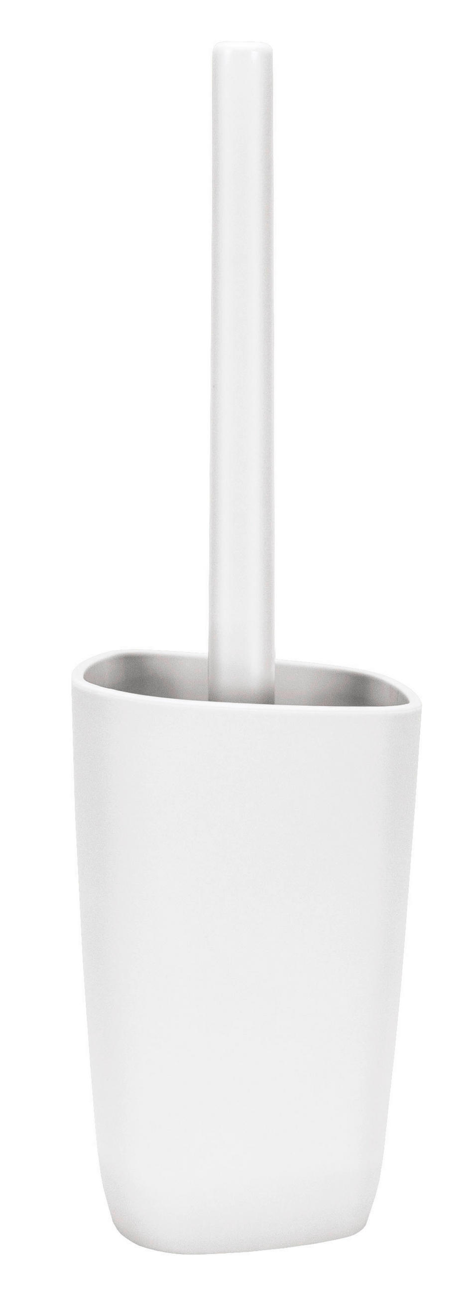 WC SADA - ŠTĚTKA A DRŽÁK - bílá, Konvenční, plast (13/32cm) - Kleine Wolke