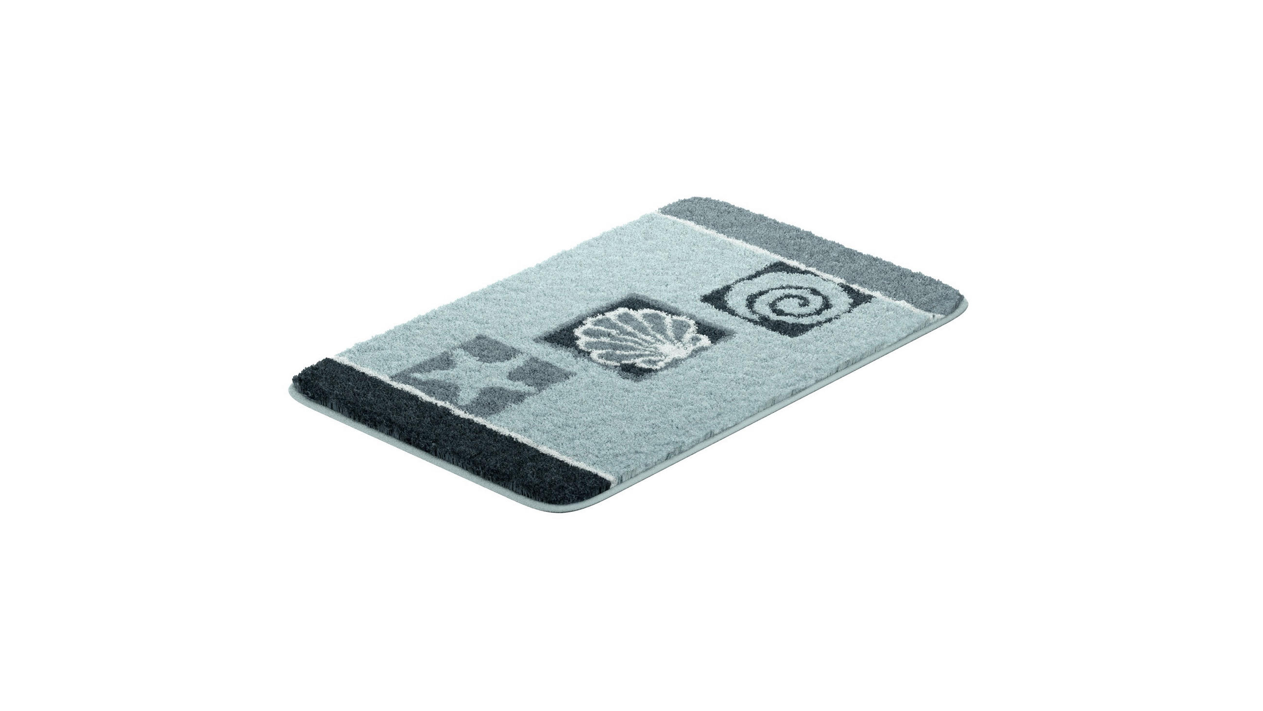 BADEMATTE 50/80 cm Grau  - Grau, Basics, Kunststoff/Textil (50/80cm) - Grund